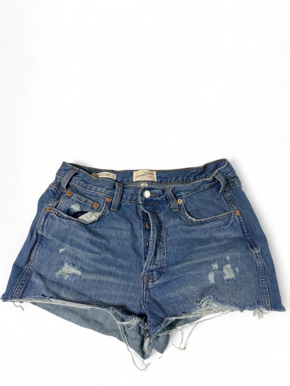 Universal Thread Distressed Denim Cutoff Shorts - Blue